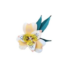 Flor Astromélia – Arquivos para Impressão e Recorte com Pinturas...