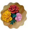 Flor Rosa - Arquivos para Impressão e Recorte com Pinturas Digitais em PDF e Silhouette Studio