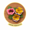 Flor Amor Perfeito - Arquivos para Impressão e Recorte com Pinturas Digitais em PDF e Silhouette Studio