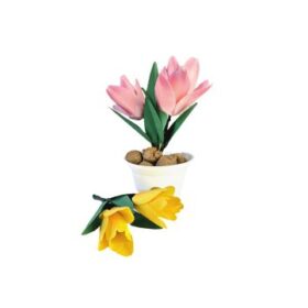 Flor Tulipa – Arquivos para Impressão e Recorte com Pinturas...