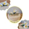 Flor Copo de Leite - Arquivos para Impressão e Recorte com Pinturas Digitais em PDF e Silhouette Studio
