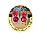 Caixa para Bolinhas de Natal  - Arquivos para impressão e recorte  em PDF e Silhouette Studio