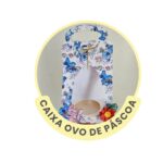 Caixa Ovo de Páscoa  - Arquivos para impressão e recorte  em PDF e Silhouette Studio